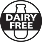 Dairy free seal, as supplied with the product.