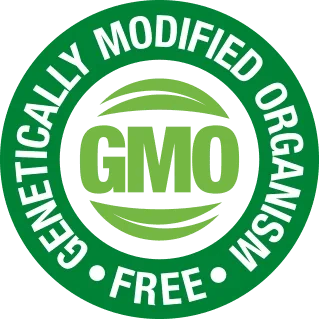 Non-GMO seal, as supplied with the product.