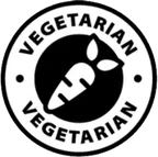 Vegetarian seal, as supplied with the product.